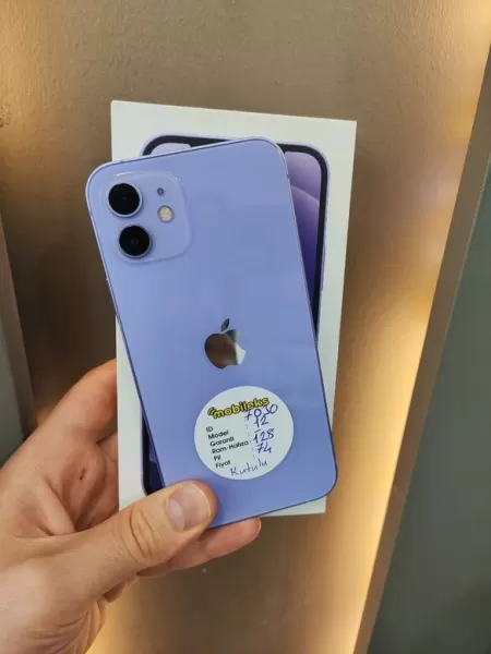 Kutulu Sorunsuz Full Orijinal iPhone 12 128 GB Pil 74 - İkinci El