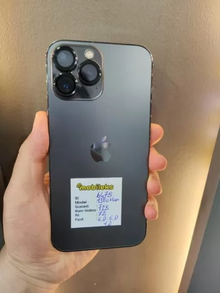 Apple iPhone 13 Pro Max 128 GB Gri - Temiz İkinci El Görseli - 1