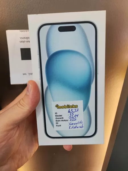 Sıfır iPhone 15 128 GB Mavi - 24 Ay Garantili + Hediyeler Görseli - 1