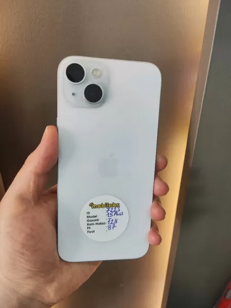Apple iPhone 15 Plus 128 GB Buz Mavi - İkinci El