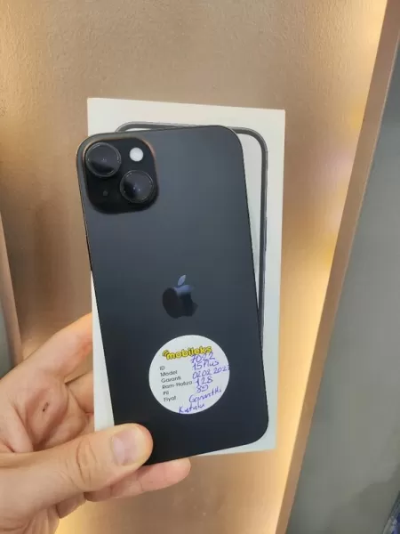 6 Ay Garantili iPhone 15 Plus 128 GB Siyah - İkinci El - İkinci El