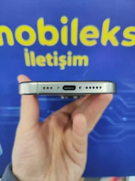 iPhone 15 Pro 128 GB Gümüş - İkinci El (Pil %89) Görseli - 5