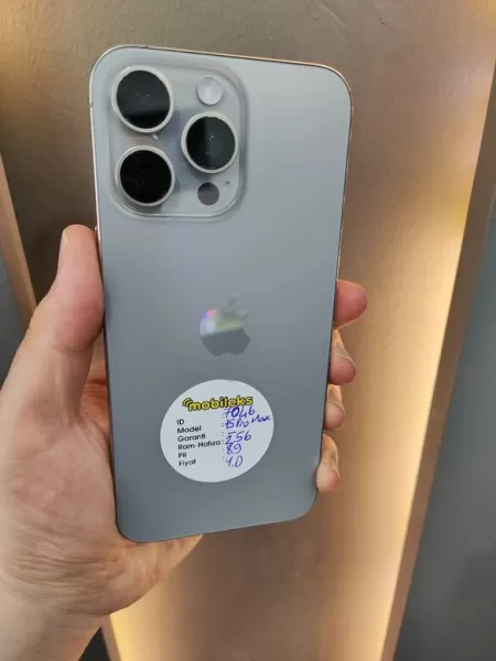 Apple iPhone 15 Pro Max 256 GB Natürel Titanyum - İkinci El - İkinci El