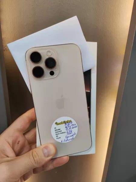 3 AY GARANTİLİ İPHONE 16 PRO MAX 256 GB - İkinci El